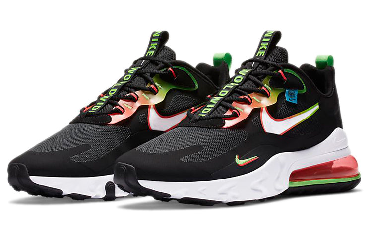 Nike Air Max 270 React 'Worldwide Pack - Black' Black/Green Strike/Flash Crimson/White CK6457-001