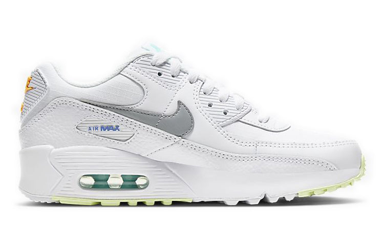 Nike Air Max 90 GS 'White' White/Laser Orange/Light Solar Flare Heather CZ5868-100