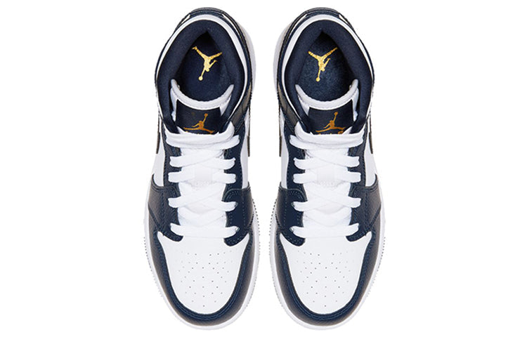 Air Jordan 1 Mid GS White Obsidian 554725-174
