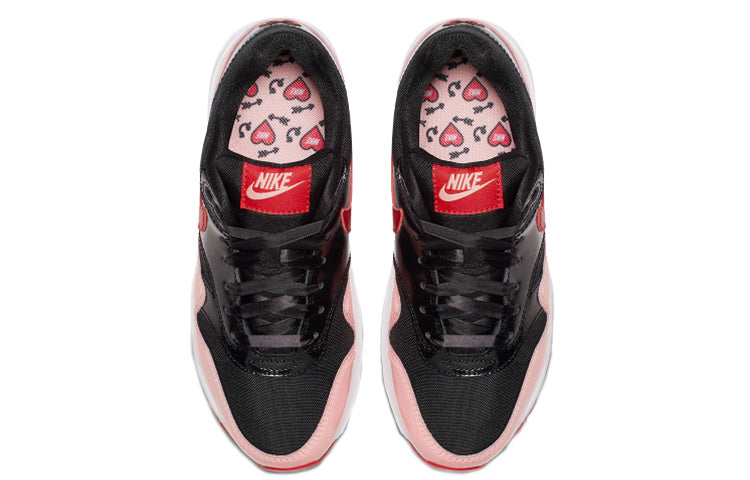 Nike Air Max 1 QS GS 'Black Speed Red' Black/Speed Red/Bleached Coral AO1026-001