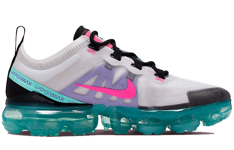 Nike Womens Air VaporMax 2019 'South Beach' Platinum Tint/Pink Blast-Aurora Green AR6632-005