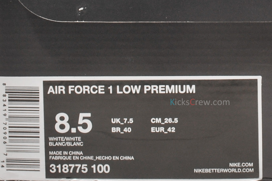 Nike Air Force 1 Low Premium Medium Grey 318775-100