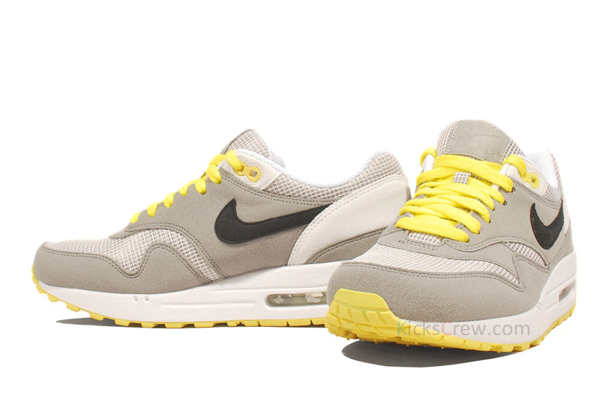 Nike Womens Air Max 1 Medium Grey Sonic Yellow 319986-019