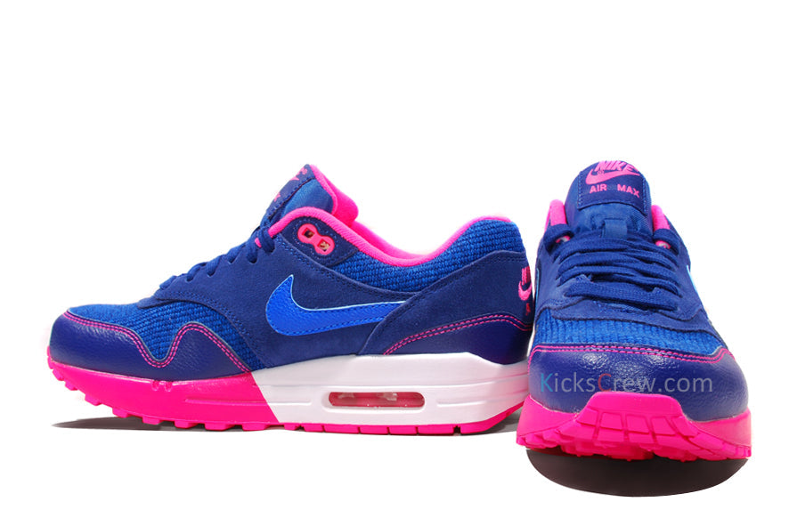 Nike Womens Air Max 1 Game Royal Pink Flash 319986-403