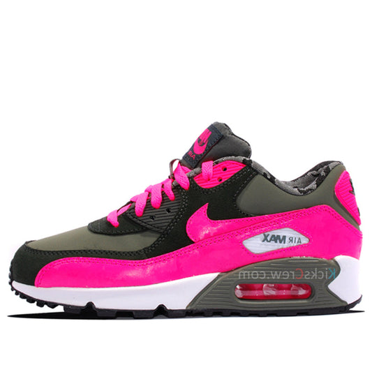 Nike Air Max 90 2007 GS Iron Green Hyper Pink 345017-300