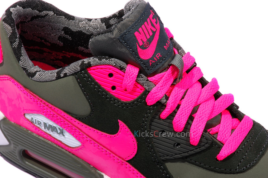 Nike Air Max 90 2007 GS Iron Green Hyper Pink 345017-300