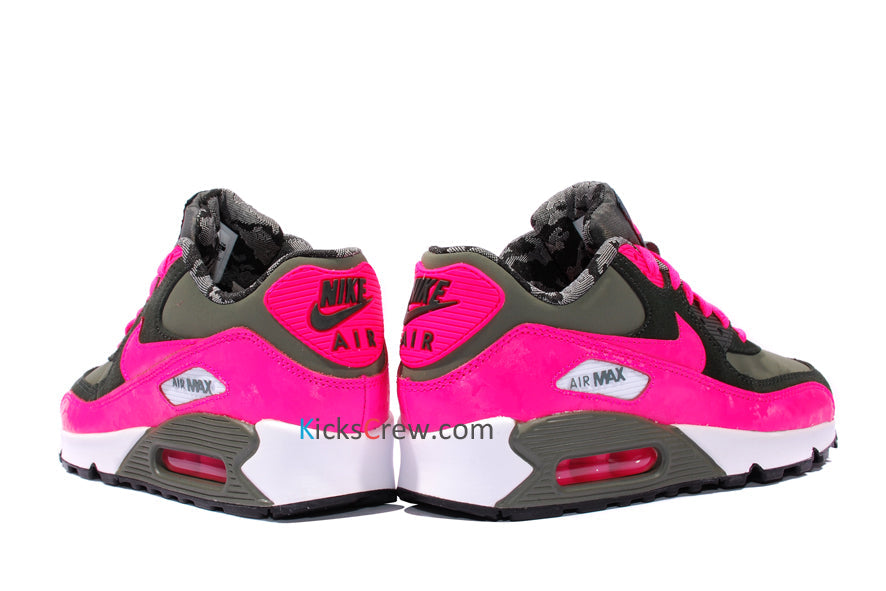 Nike Air Max 90 2007 GS Iron Green Hyper Pink 345017-300