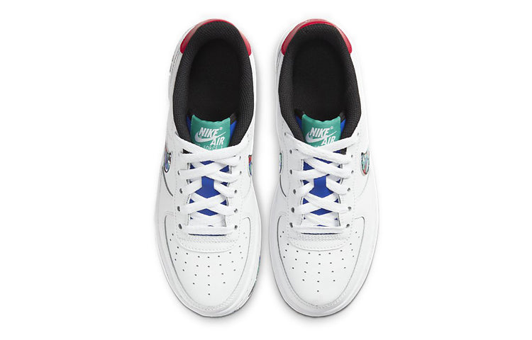 Nike Air Force 1 Low GS 'Crayon White Multi' White/Hyper Blue/Neptune Green/Multi-Color CU4632-100