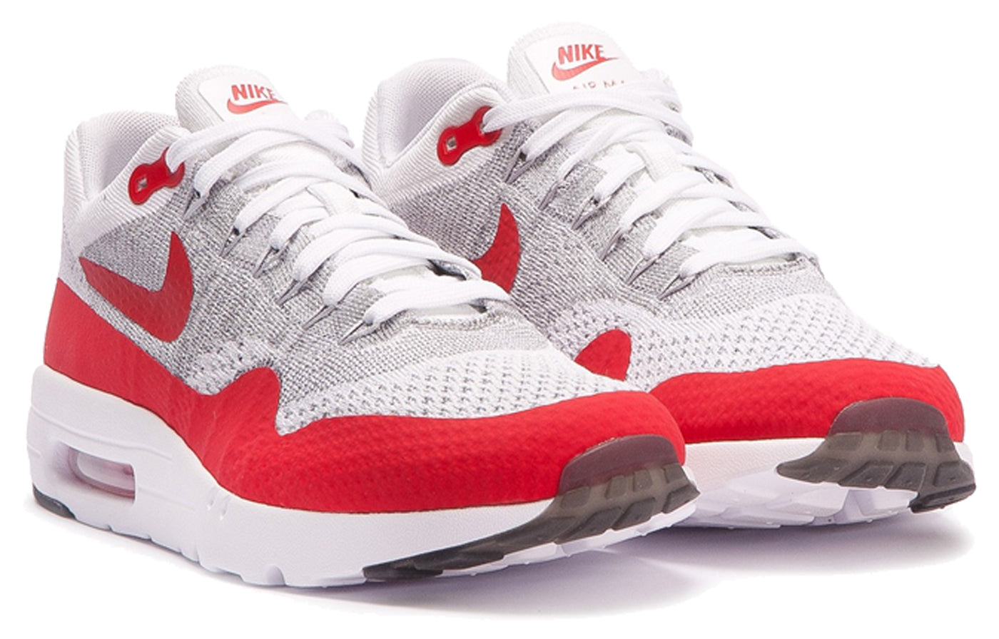 Nike Air Max 1 Ultra Flyknit White University Red 843384-101