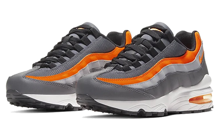 Nike Air Max 95 GS 'Grey Total Orange' Dark Grey/Black/Wolf Grey/Total Orange 905348-033