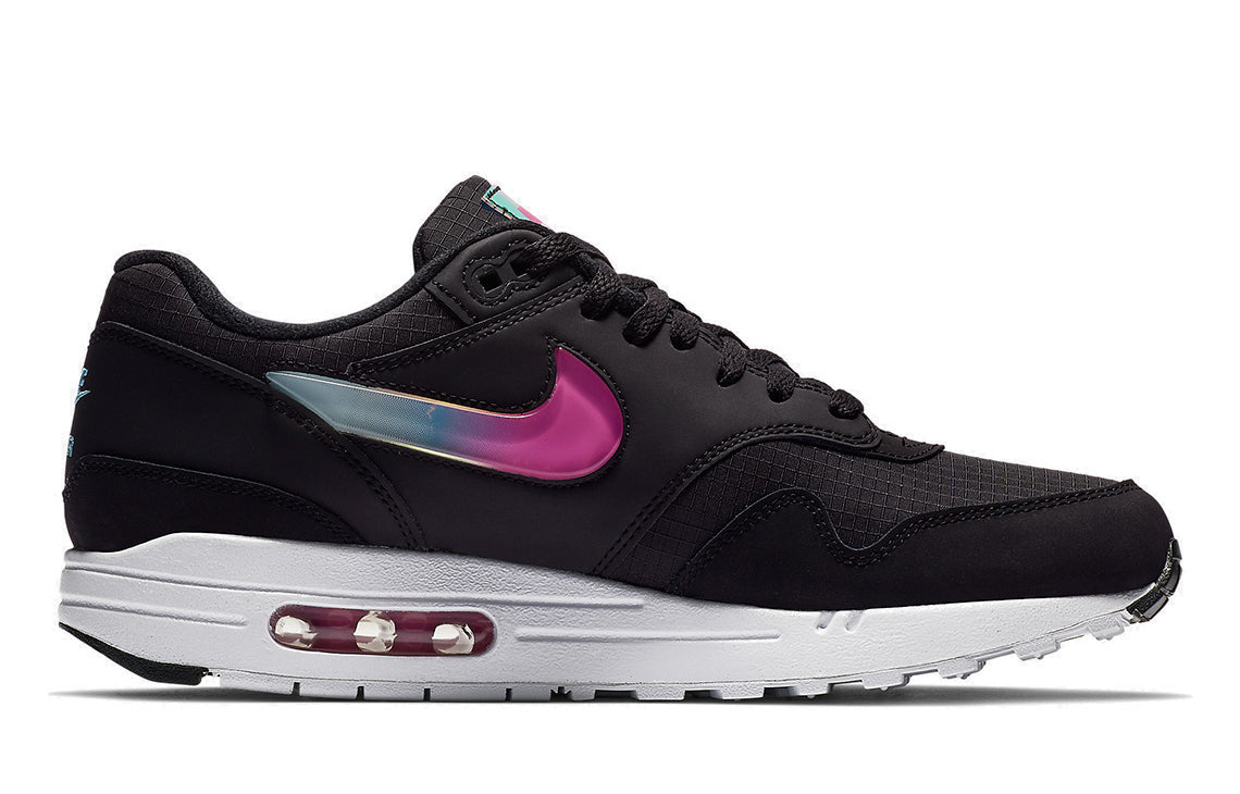 Nike Air Max 1 SE 'Jelly Jewel Black' Black/Blue Gaze/Active Fuchsia AO1021-003