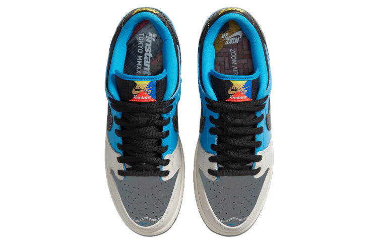 Nike Instant Skateboards x Dunk Low Pro SB Skateboard QS Blue Hero/Pale Ivory/Black CZ5128-400