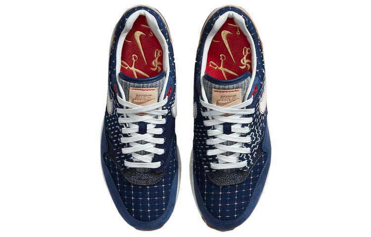 Nike Denham x Air Max 1 'Blue Void' Blue Void/Coastal Blue/Vachetta Tan/Sail CW7603-400