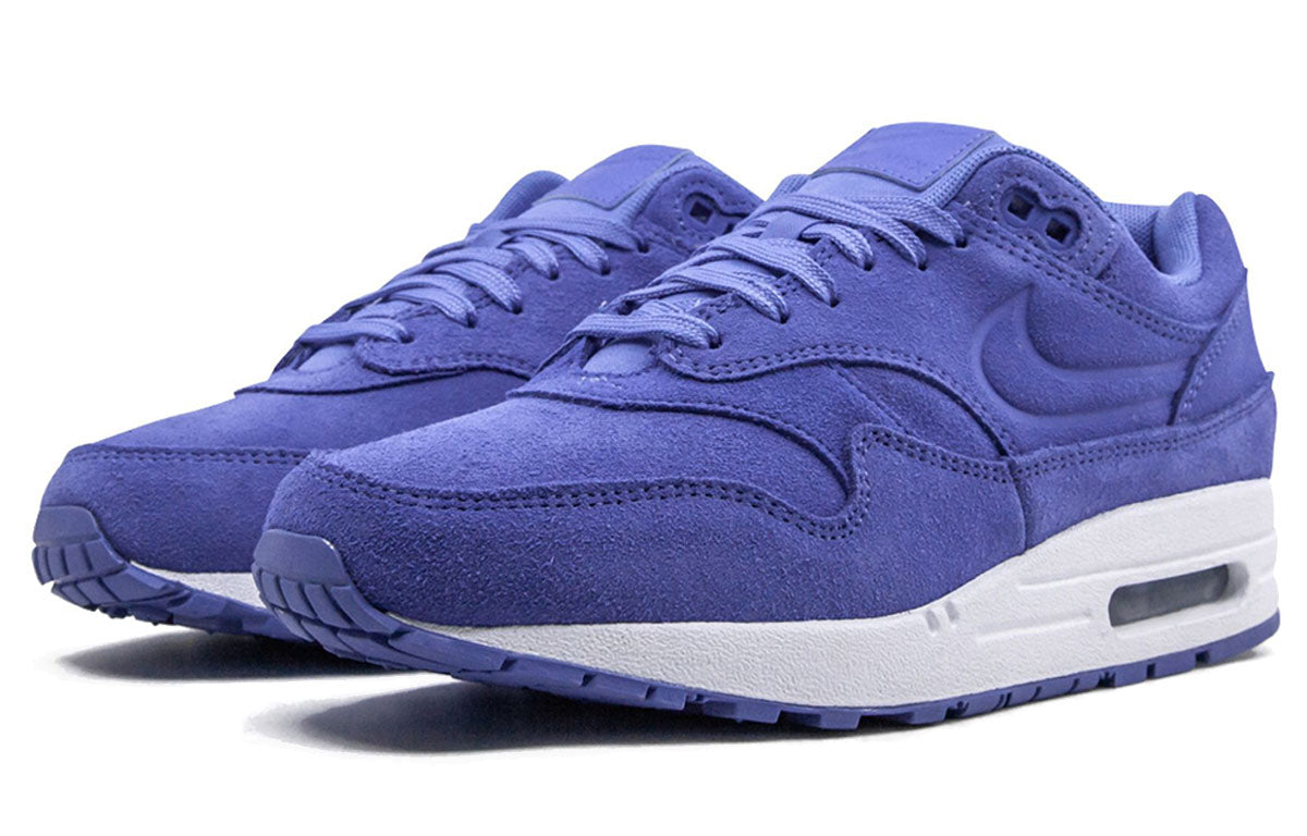 Nike Womens Air Max 1 Premium 'Purple Suede' Sapphire/Royal Pulse/White/Sapphire 454746-502