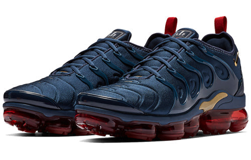 Nike Air VaporMax Plus 'Midnight Navy' Midnight Navy/Metallic Gold-Black-University Red 924453-405