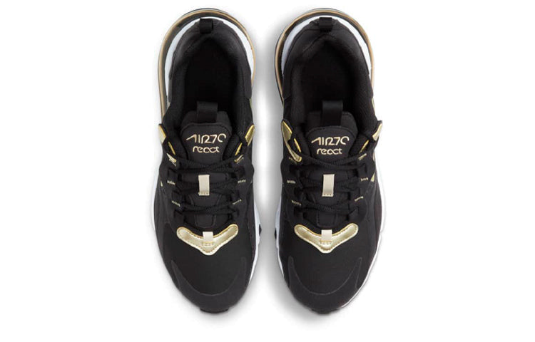 Nike Air Max 270 React GS 'Black Metallic Gold Star' Black/Metallic Gold Star/Black BQ0103-018