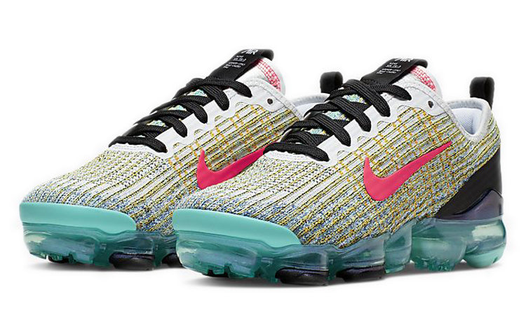 Nike Air VaporMax Flyknit 3 GS 'White Crimson Turqoise' White/Flash Crimson/Hyper Turqoise/Black BQ5238-104