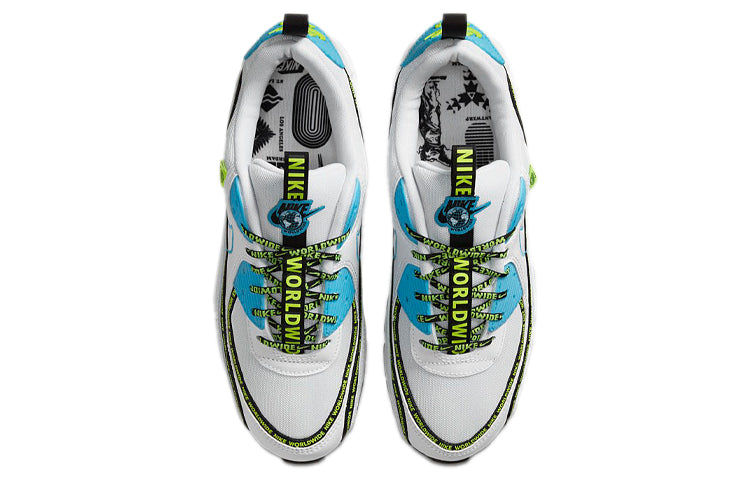 Nike Air Max 90 SE 'Worldwide Pack - Blue Fury Volt' White/Blue Fury/Black/Volt CZ6419-100