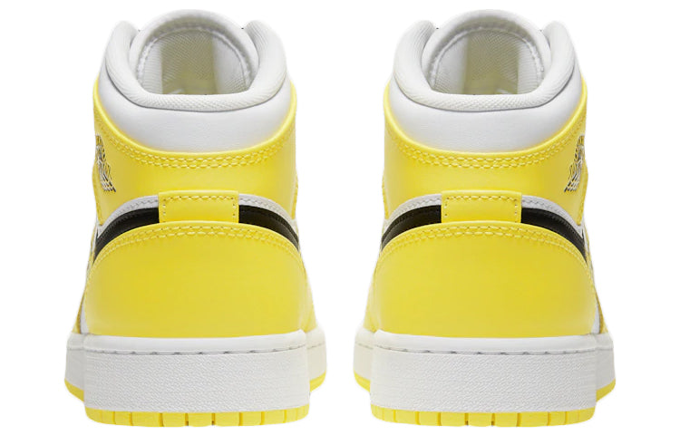 Air Jordan 1 Mid SE GS Rose Patch - Dynamic Yellow AV5174-700