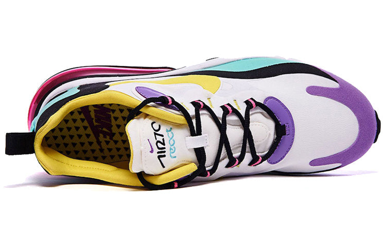 Nike Womens Air Max 270 React White Dynamic Yellow AT6174-101