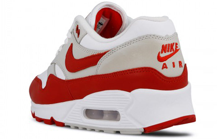 Nike Womens Air Max 90-1 White University Red AQ1273-100