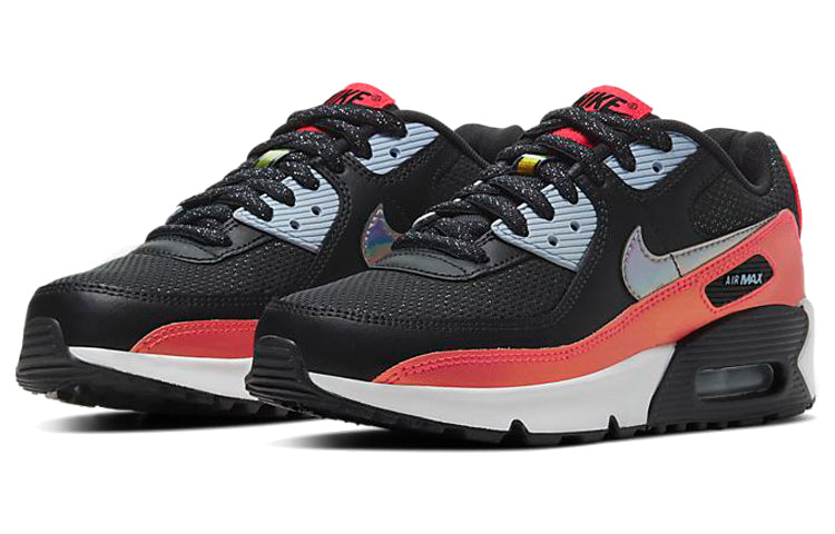 Air Max 90 FP GS 'Black Laser Crimson' Off Noir/Laser Crimson/Hydrogen Blue/White CT1966-001