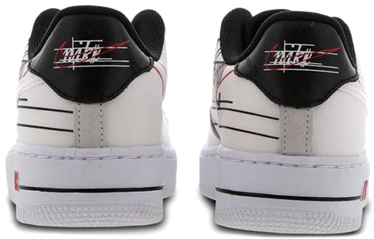Nike Air Force 1 Low GS 'Script Swoosh' White/Red/Black CK9707-100