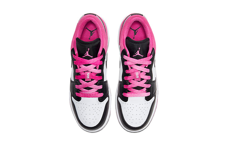 Air Jordan 1 Low SE GS 'Black Active Fuchsia' Black/Black/Active Fuchsia CT1564-005