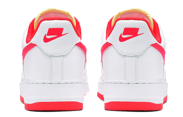 Nike Air Force 1 Low 'Transparent White Crimson' White/Bright Crimson-Barely Volt CI0060-102