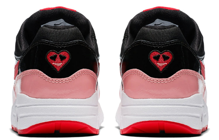 Nike Air Max 1 QS GS 'Black Speed Red' Black/Speed Red/Bleached Coral AO1026-001