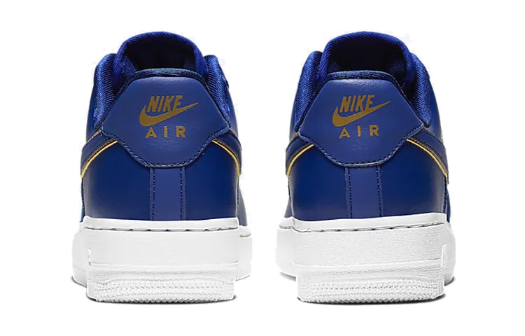 Nike Womens Air Force 1 Low 'Blue Gold Swoosh' AO2132-401
