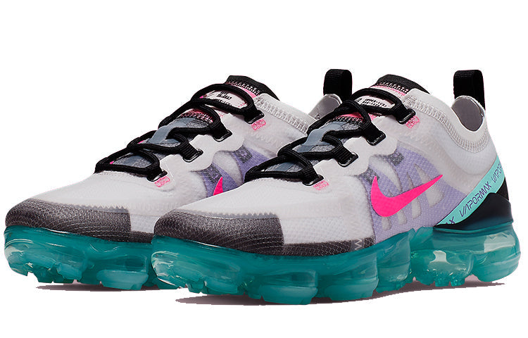 Nike Womens Air VaporMax 2019 'South Beach' Platinum Tint/Pink Blast-Aurora Green AR6632-005