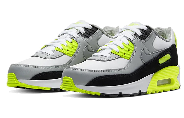 Nike Air Max 90 LTR Leather GS Grey Volt CD6864-101