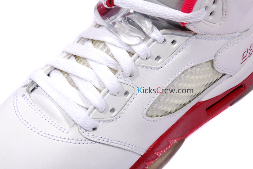 Air Jordan 5 Retro GS White Legacy Red 440892-101