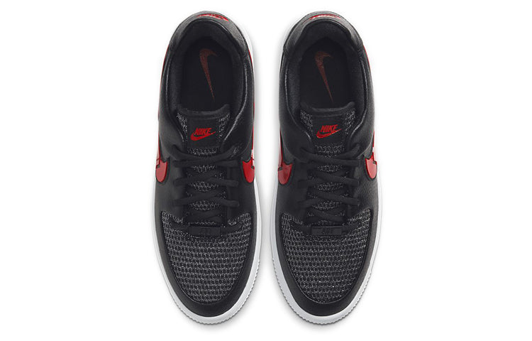 Nike Womens Air Force 1 Low Sage 'Valentine's Day' Black/Metallic Silver/University Red CU4759-001