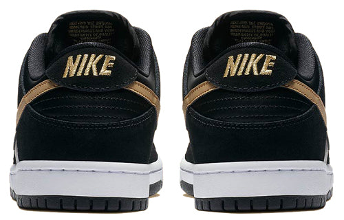 Nike Dunk Low SB Skateboard Pro 'Metallic Gold' Black/Metallic Gold-White BQ6817-002
