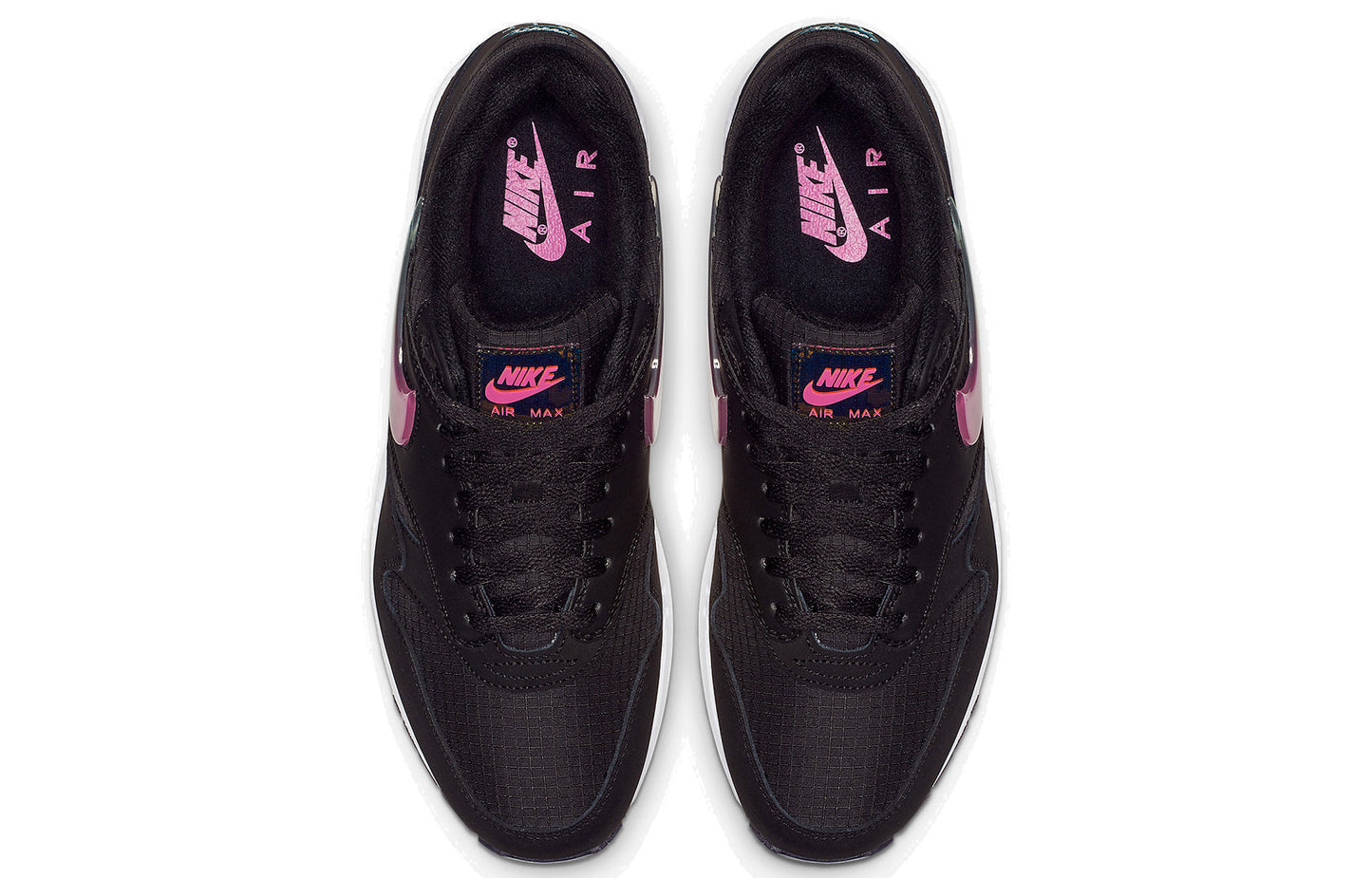 Nike Air Max 1 SE 'Jelly Jewel Black' Black/Blue Gaze/Active Fuchsia AO1021-003