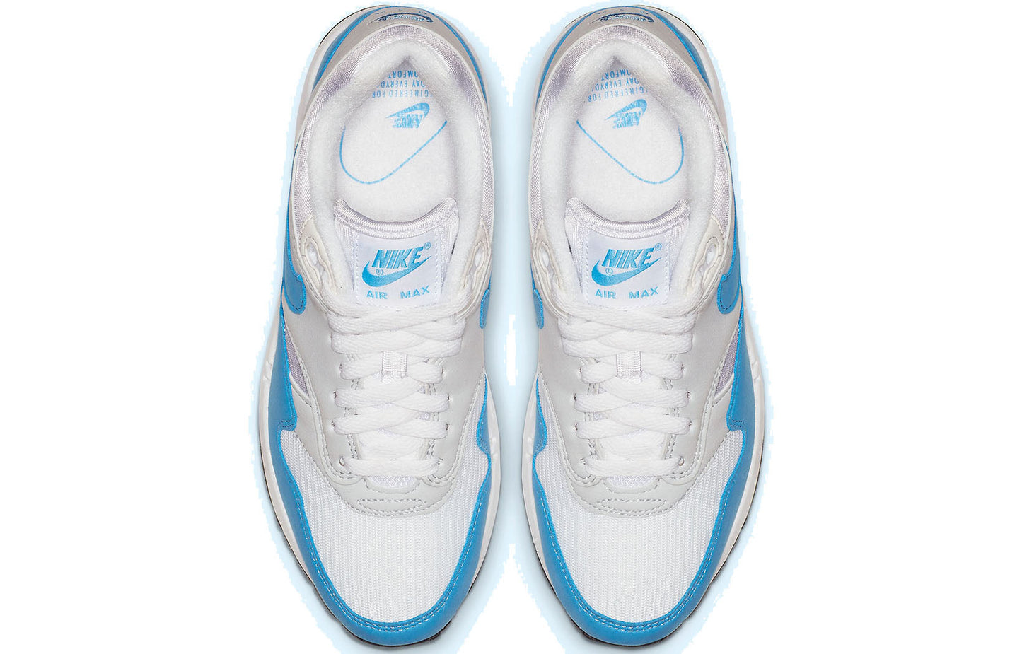 Nike Womens Air Max 1 'University Blue' White/University Blue/Neutral Grey BV1981-100