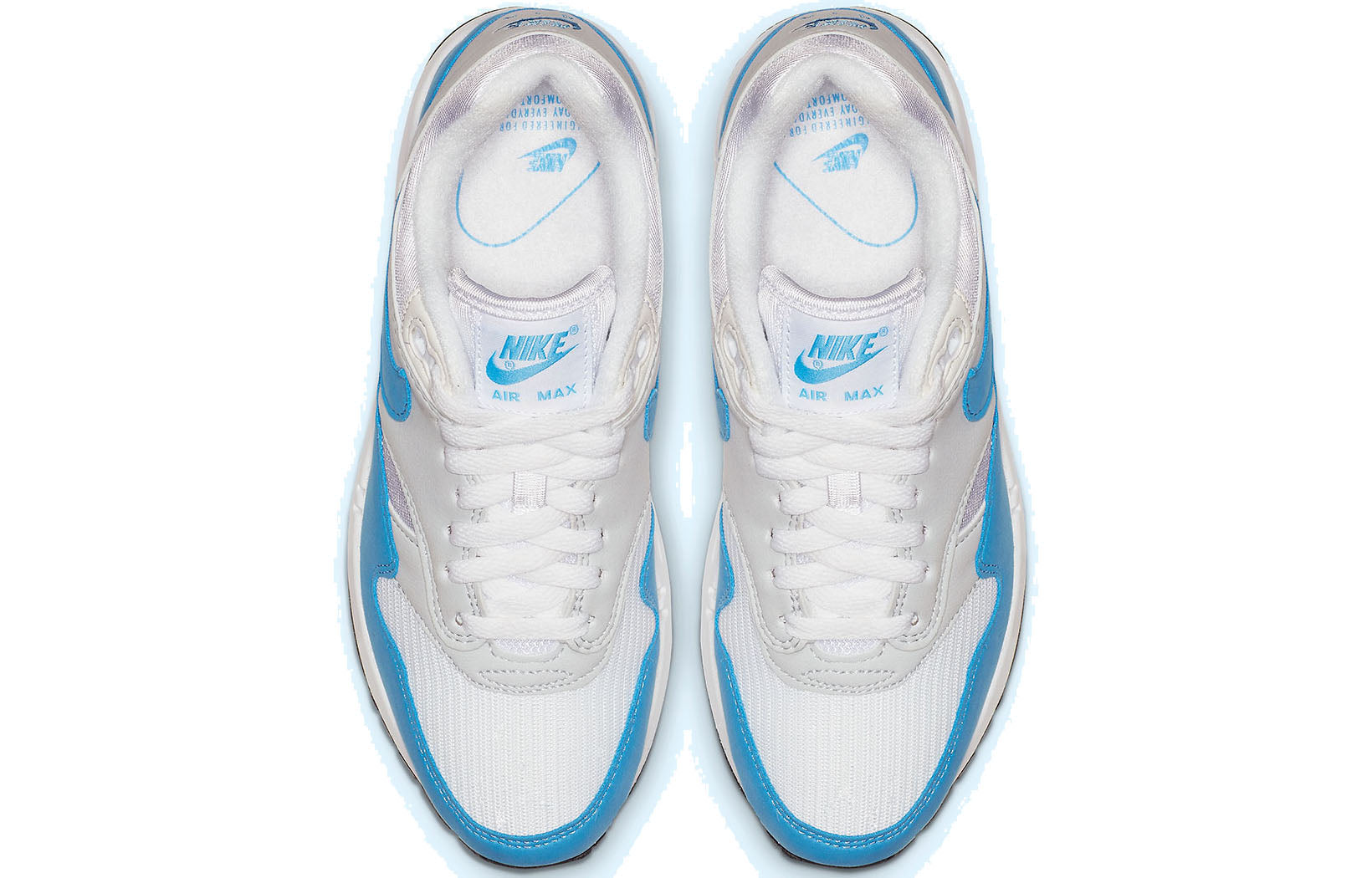 Nike Womens Air Max 1 'University Blue' White/University Blue/Neutral Grey BV1981-100