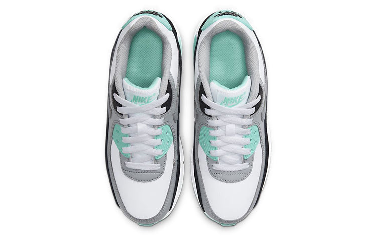 Nike Air Max 90 Leather'Hyper Turquoise' GS White/Particle Grey/Hyper Turquoise/Black CD6864-102