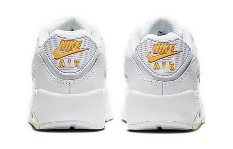 Nike Air Max 90 GS 'White' White/Laser Orange/Light Solar Flare Heather CZ5868-100