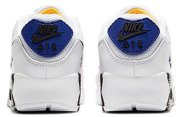 Womens Air Max 90 'Brushstroke' White/Laser Orange/Concord/Black CZ7937-100