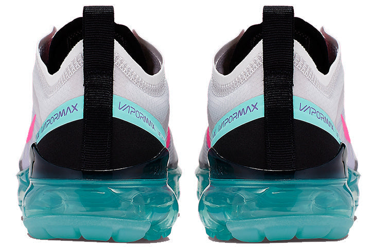 Nike Womens Air VaporMax 2019 'South Beach' Platinum Tint/Pink Blast-Aurora Green AR6632-005