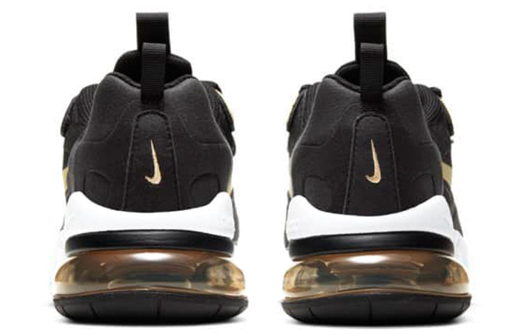 Nike Air Max 270 React GS 'Black Metallic Gold Star' Black/Metallic Gold Star/Black BQ0103-018