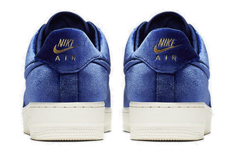 Nike Air Force 1 Low '07 Premium 'Blue Velour' Blue Void/Blue Void-Sail-Metallic Gold AT4144-400