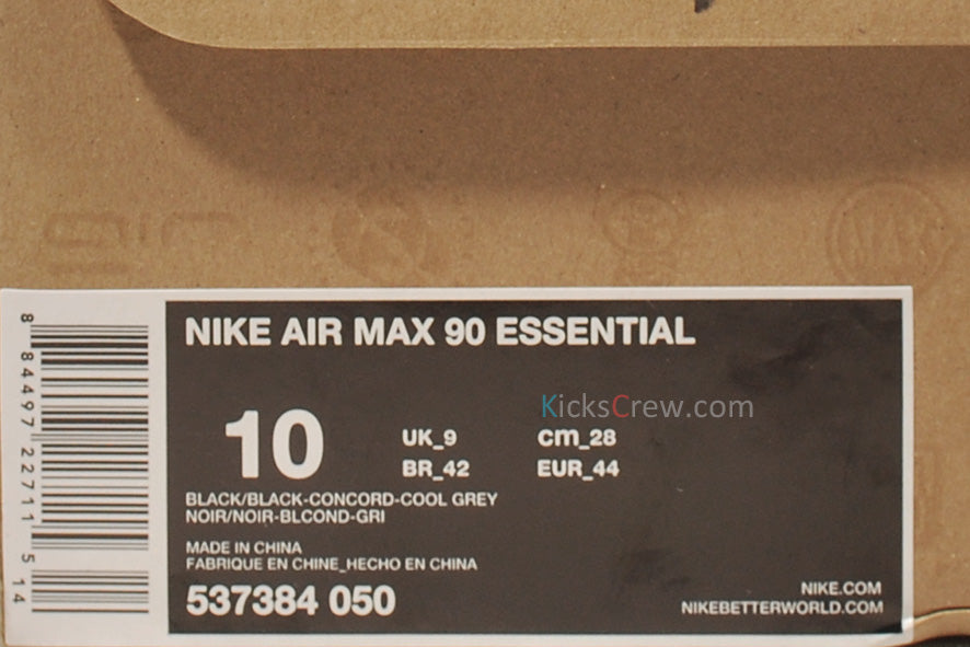 Nike Air Max 90 Essential Black Concord 537384-050