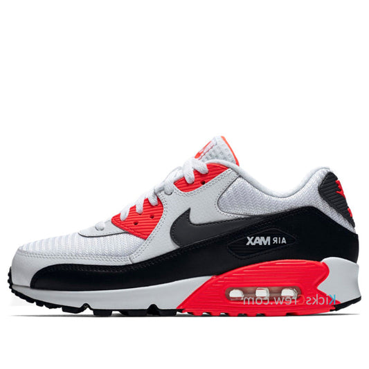 Nike Air Max 90 Essential White Black Bright Crimson 537384-126