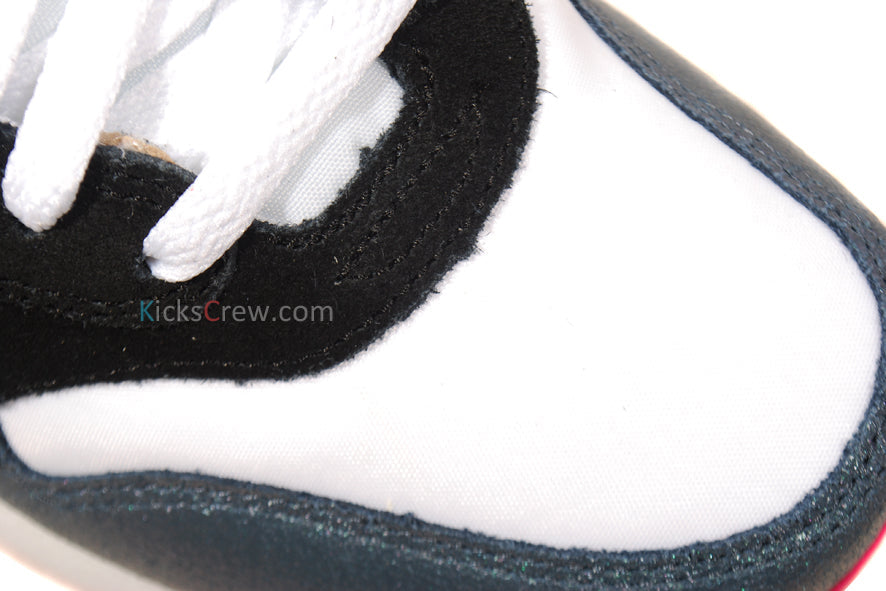 Nike Womens Air Max 1 Essential White Dk Aromory Blue Pink 599820-102