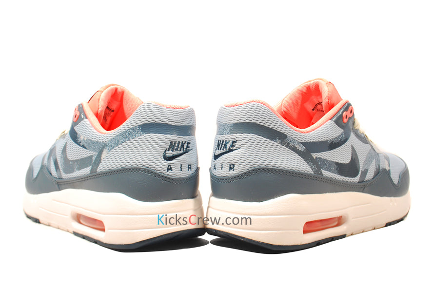 Nike Womens Air Max 1 CMFT PRM Tape Camo - Light Armory Blue Pink Camo - Light Armory Blue Pink 599895-446