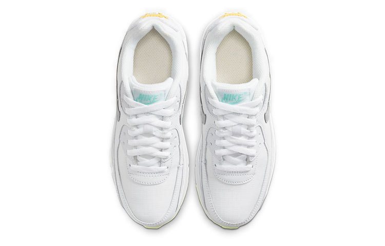 Nike Air Max 90 GS 'White' White/Laser Orange/Light Solar Flare Heather CZ5868-100